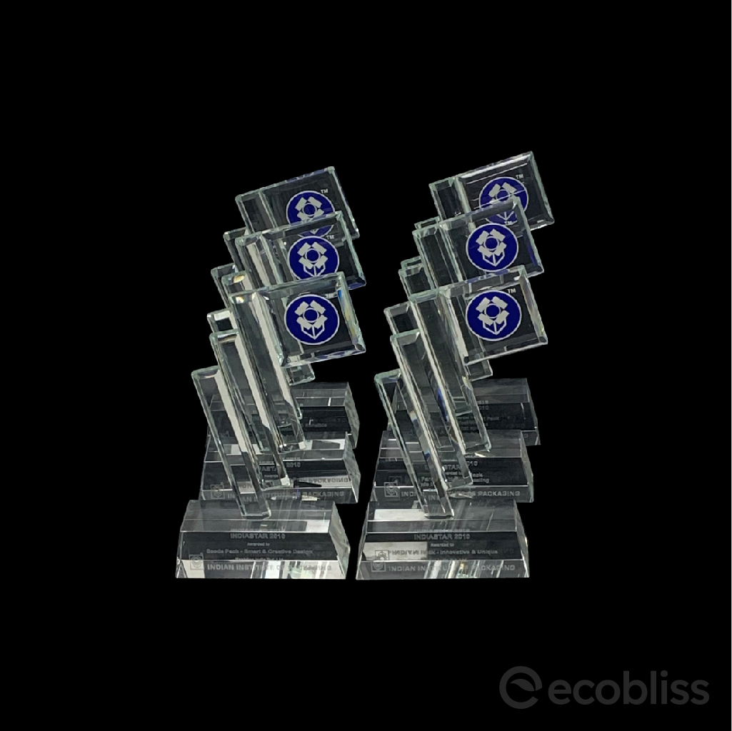 Ecobliss Indiastar awards from Indian Institute of Packaging